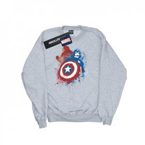 Marvel Boys Captain America Burgeroorlog geschilderd versus Iron Man Sweatshirt 12-13 zwart