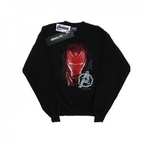 Marvel Boys Avengers Endgame Iron Man geborsteld sweatshirt 12-13 wit