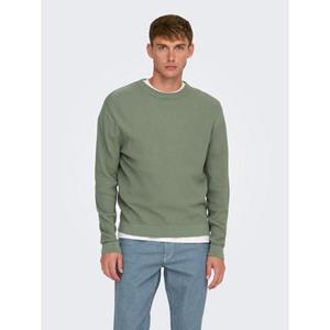 ONLY & SONS Trui met ronde hals ONSTONY DS 12 LS WAFFLE CREW KNIT