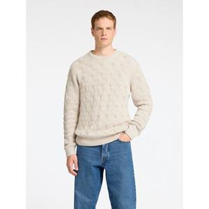 SELECTED HOMME Gebreide trui SLHCALLIS LS KNIT CABLE CREW NECK NOOS