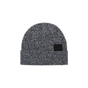 Tom Tailor Denim Beanie met breistructuur en logo-badge