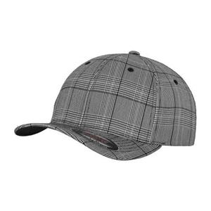 Flexfit Glen Checked Baseball Cap L-XL zwart/wit