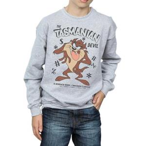 Looney Tunes jongens Tasmaanse duivel vintage sweatshirt 12-13 wit