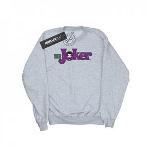 DC Comics Boys The Joker tekstlogo sweatshirt 12-13 zwart
