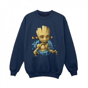 Guardians Of The Galaxy Boys Groot Bloemen Sweatshirt 5-6 Years wit