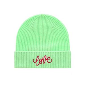 Zwillingsherz Beanie met Love borduursel (set)