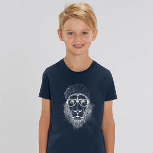 Le Roi du Tshirt COOLE LEEUW Kinder T-shirt 2 ans wit
