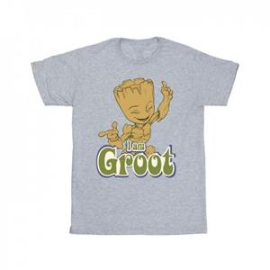 Guardians Of The Galaxy Girls Groot Dancing katoenen T-shirt 5-6 Years wit