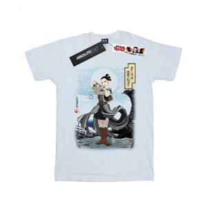 Star Wars Girls The Last Jedi Japanse Rey katoenen T-shirt 9-11 Years wit
