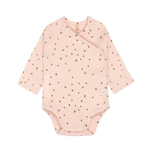 LÄSSIG Baby wikkelbody lange mouw roze