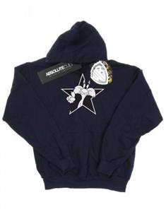 Looney Tunes Heren Sylvester Mono Star-hoodie M wit
