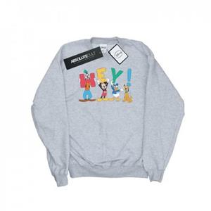 Disney Heren Mickey Mouse Friends Hey Sweatshirt L wit