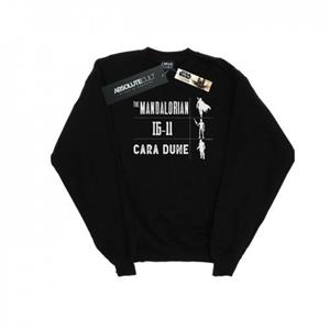 Star Wars Heren The Mandalorian Warrior Silhouetten Sweatshirt M wit