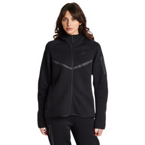 Nike Hoodie met rits voor dames Sportswear Tech Fleece Windrunner - Black- Dames, Black