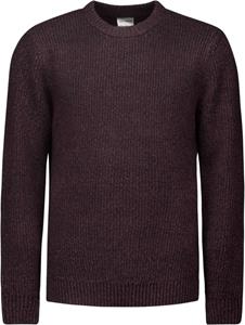 No Excess Pullover crewneck 2 coloured soft s aubergine