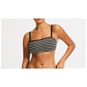 Seafolly - Women's Mesh Effect DD Tank Bra - Bikinitop, zwart/grijs