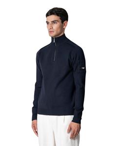 Quotrell Palace Knitted Halfzip Sweater Heren Zwart - 