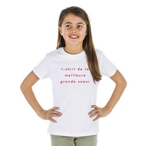 Ma Petite Tribu Kinder-T-shirt Kinder-T-shirt VAN DE BESTE GROTE ZUSTER 2 MPT 2 ans wit
