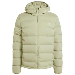 adidas - Helionic Stretch Hooded Down Jacket - Donsjack, beige