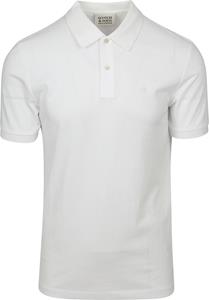 Scotch & Soda T-shirt Scotch & Soda Core Piqué Polo Wit