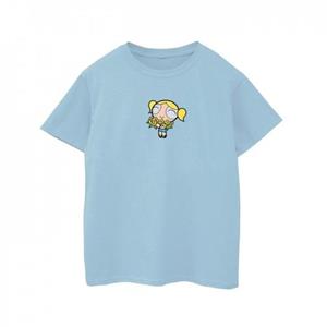 Pertemba FR - Apparel Het Powerpuff Girls Girls Bubbles Flower katoenen T-shirt 5-6 Years wit