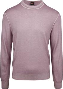 BOSS Pullover Astefano Wol Paars