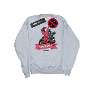 Marvel Deadpool Chimichanga vingersweatshirt voor heren S wit