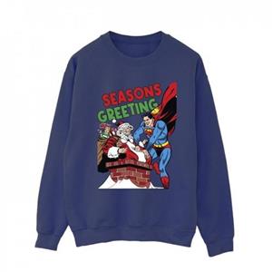 DC Comics Superman Santa Comic-sweatshirt voor heren L wit