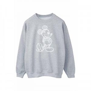 Disney Heren Mickey Mouse Sketch Kick-sweatshirt L wit