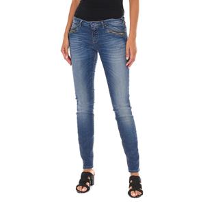 MET Dames 10DBF0731 Stretch Distressed Lange Denim Broek 24-USA blauw