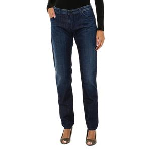 Armani Jeans Dames distressed denim broek 6Y5J28-5D30Z 25-USA blauw