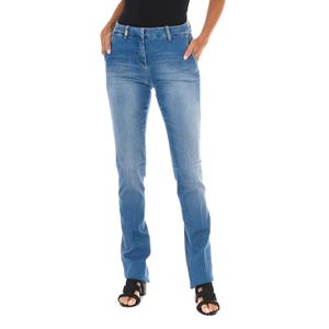 MET Dames 70DBF0248 Stretch Distressed Lange Denim Broek 25-USA blauw