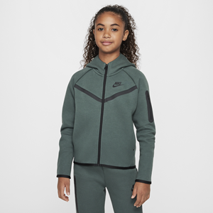 Nike Sportswear Tech Fleece hoodie met rits voor meisjes - Groen