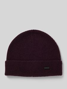 HUGO Beanie met labeldetail, model 'Xamiro'