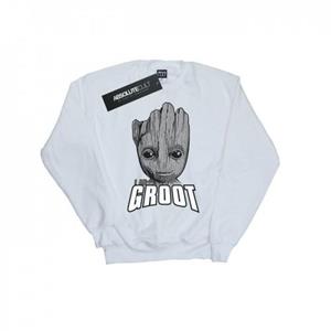 Marvel Boys Guardians of the Galaxy Groot Face-sweatshirt 9-11 Years wit