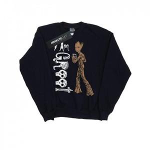 Marvel Boys Avengers Infinity War I Am Teenage Groot Sweatshirt 12-13 wit