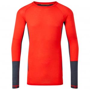 ARTILECT - Goldhill 125 Zoned Crew - Merino-ondergoed, rood/blauw