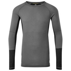 ARTILECT - Goldhill 125 Zoned Crew - Merino-ondergoed, ash /zwart