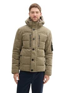 Tom Tailor Regular fit gewatteerd jack met afneembare capuchon