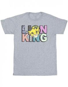Disney jongens het Lion King patroon logo T-shirt 9-11 Years wit