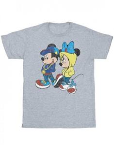 Disney jongens Mickey en Minnie Mouse poseren T-shirt 9-11 Years wit