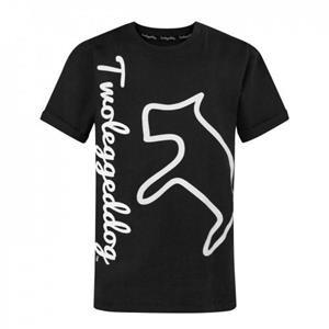 Pertemba FR - Apparel T-shirt met twee benen en hondenlogo voor jongens 11-12 zwart