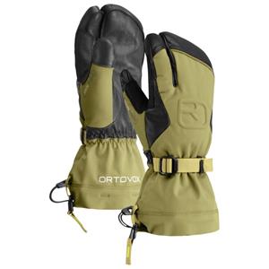Ortovox Merino Freeride 3 Finger Fäustlinge grün