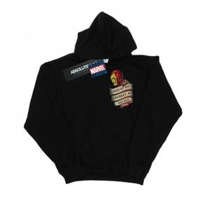 Marvel Iron Man Tattoo Journey-hoodie met borstprint voor heren M wit