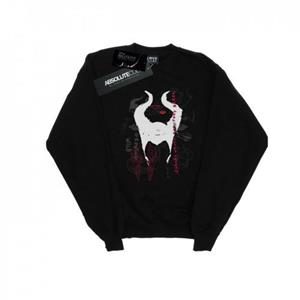 Disney Heren malafide Meesteres van het kwaad groeiende wilde hoorns Collage Sweatshirt M wit
