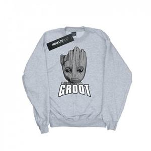 Marvel Girls Guardians of the Galaxy Groot Face-sweatshirt 9-11 Years wit