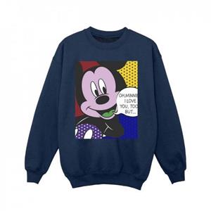 Disney meisjes Mickey Mouse Oh Minnie popart sweatshirt 5-6 Years wit