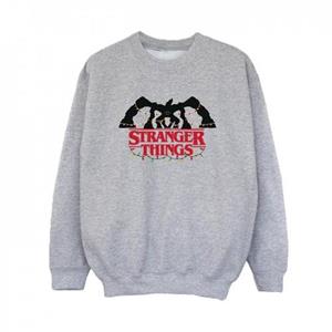Pertemba FR - Apparel Netflix Boys Stranger Things Demogorgon Kerstverlichting Sweatshirt 12-13 wit