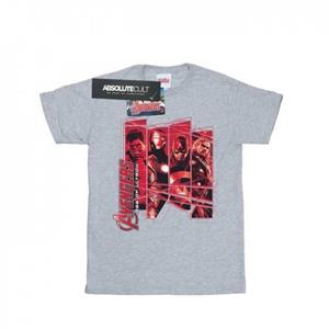 Marvel Girls Avengers Team Collage katoenen T-shirt 12-13 wit