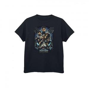 Black Panther jongens filmposter katoenen T-shirt 12-13 zwart